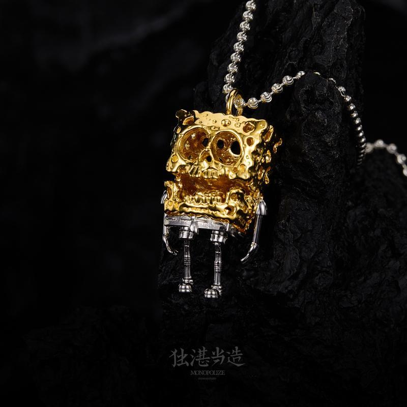 Halloween SpongeBob SquarePants skull pendant - MERGE.DAY.1.FREESTYLE