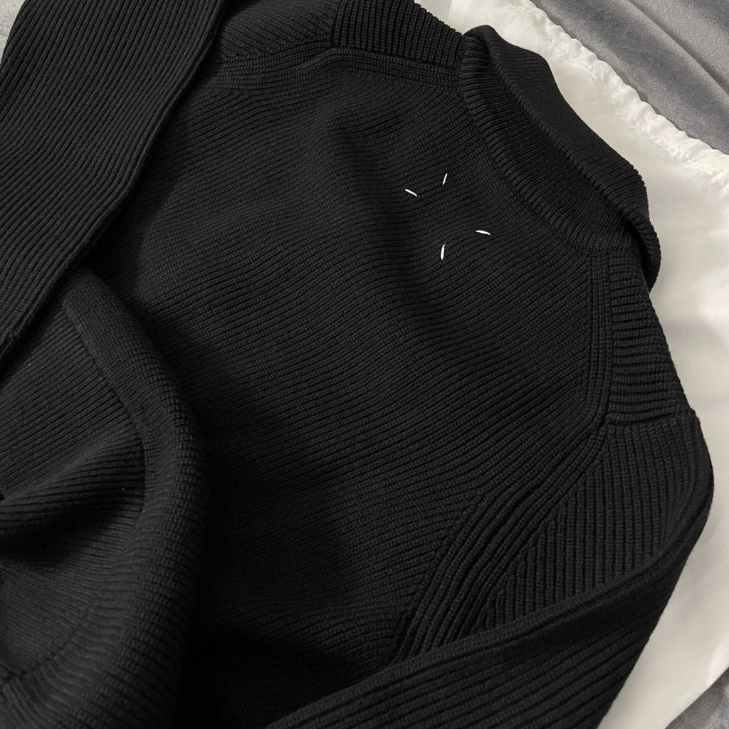 Two-way zipper high collar wool jacket - MERGE.DAY.1.FREESTYLE
