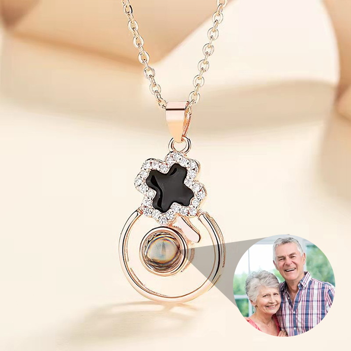 S925 Silver Epoxy Necklace Female Projection Pendant - MERGE.DAY.1.FREESTYLE