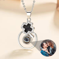 S925 Silver Epoxy Necklace Female Projection Pendant - MERGE.DAY.1.FREESTYLE