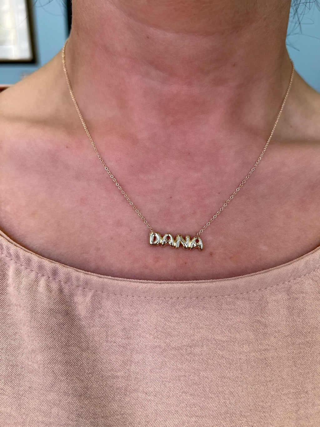 bubble letter name necklace - MERGE.DAY.1.FREESTYLE