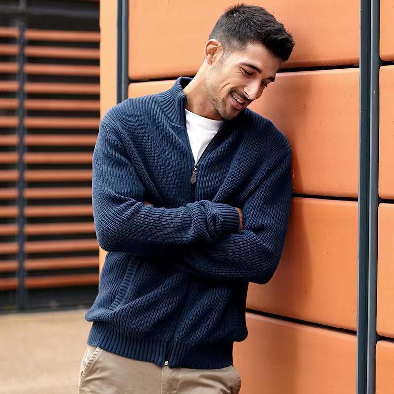 2024 half-high collar zipper sweater - MERGE.DAY.1.FREESTYLE