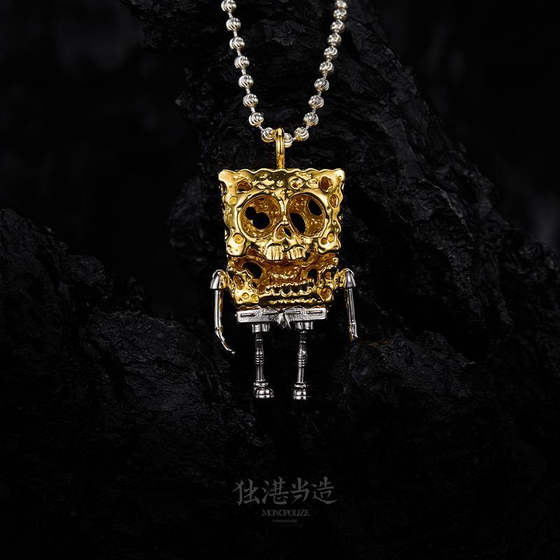 Halloween SpongeBob SquarePants skull pendant - MERGE.DAY.1.FREESTYLE