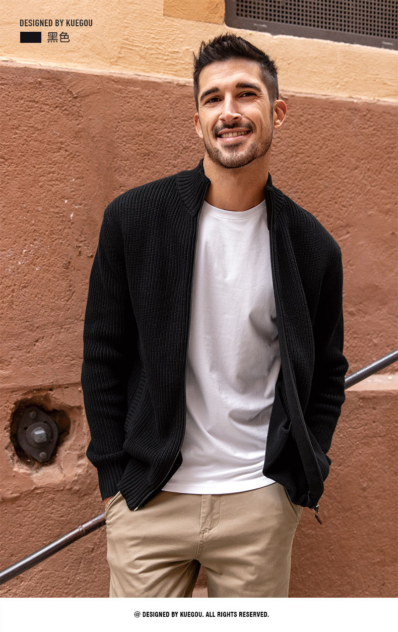 2024 half-high collar zipper sweater - MERGE.DAY.1.FREESTYLE