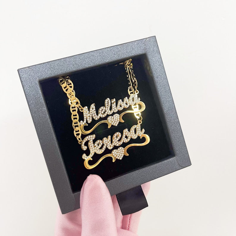 Personalized Crystal Diamond Name Necklace Gift For Women Girfriend - MERGE.DAY.1.FREESTYLE
