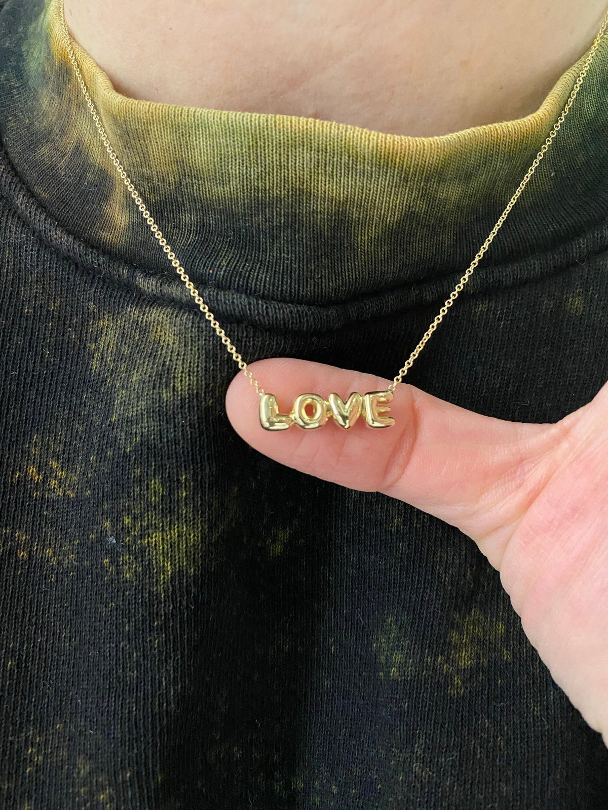 bubble letter name necklace - MERGE.DAY.1.FREESTYLE