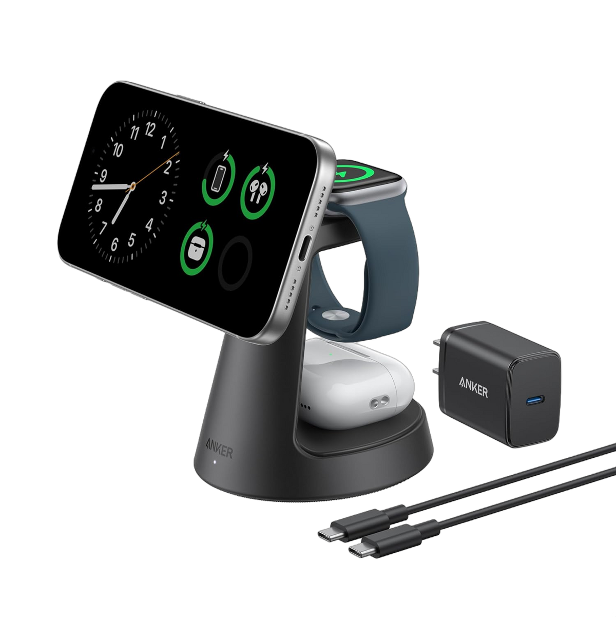 Anker MagGo Wireless Charging Station (3-in-1, Dock Stand) - MERGE.DAY.1.FREESTYLE