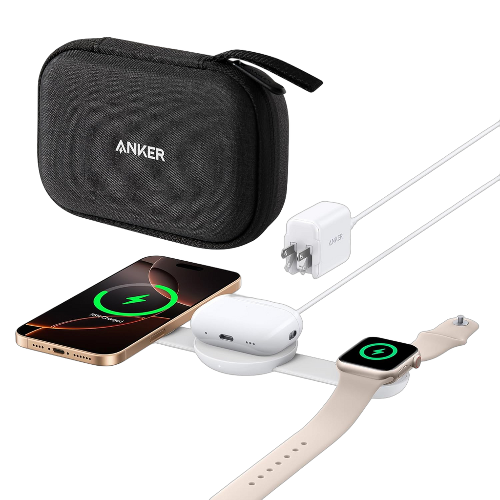 Anker MagGo Wireless Charging Station (3-in-1, Foldable Pad) - MERGE.DAY.1.FREESTYLE