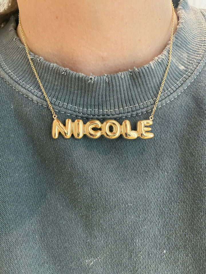 large bubble letter name necklace - MERGE.DAY.1.FREESTYLE