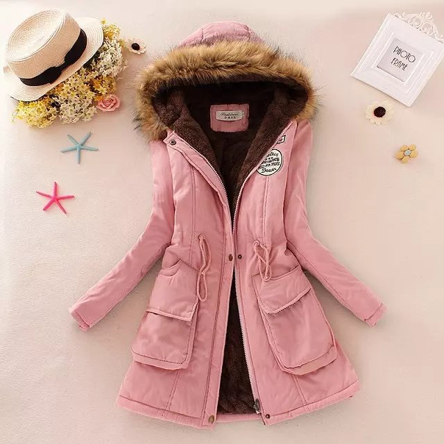 Winter Jacket Women Thick Warm Hooded Parka Mujer Cotton Padded Coat - MERGE.DAY.1.FREESTYLE