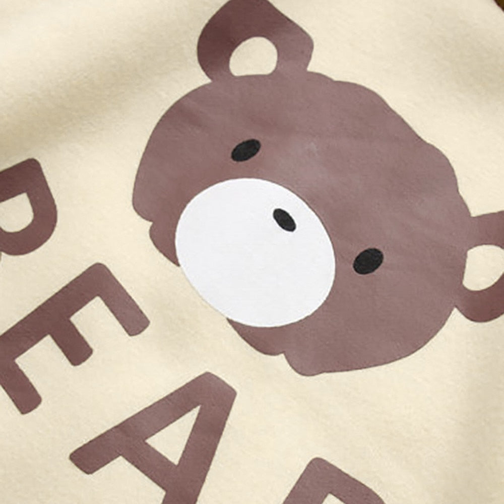 Bear Cap Hoodies Sweatshirt Top Womens Long Sleeve Cute Sweat Hooded Jumper - MERGE.DAY.1.FREESTYLE