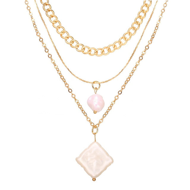 Gold Plated Necklaces Choker for Women, - MERGE.DAY.1.FREESTYLE