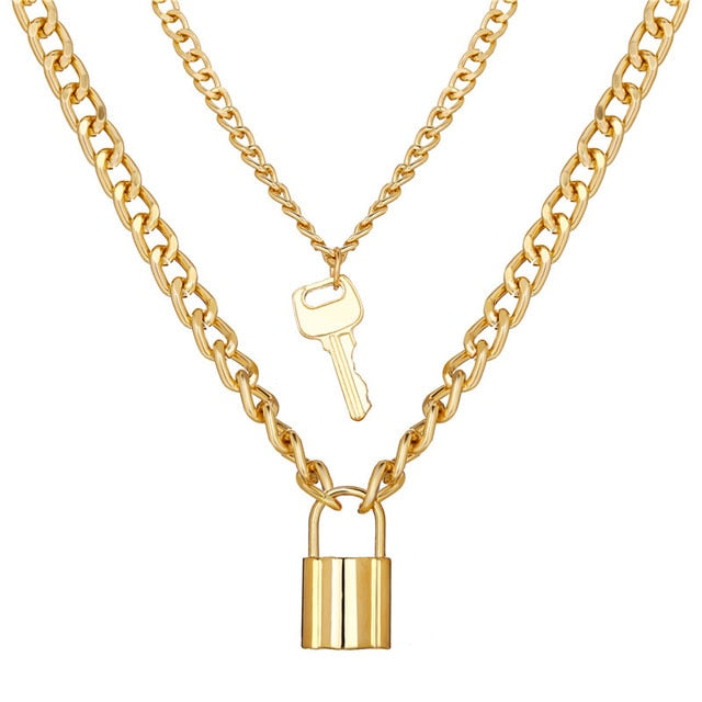 Gold Plated Necklaces Choker for Women, - MERGE.DAY.1.FREESTYLE