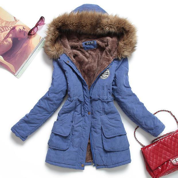 Winter Jacket Women Thick Warm Hooded Parka Mujer Cotton Padded Coat - MERGE.DAY.1.FREESTYLE