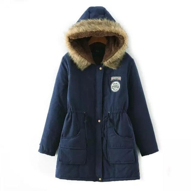 Winter Jacket Women Thick Warm Hooded Parka Mujer Cotton Padded Coat - MERGE.DAY.1.FREESTYLE