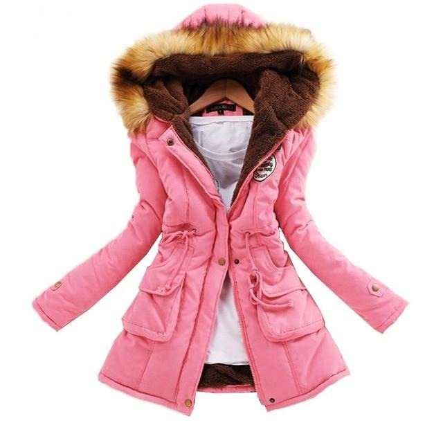 Winter Jacket Women Thick Warm Hooded Parka Mujer Cotton Padded Coat - MERGE.DAY.1.FREESTYLE