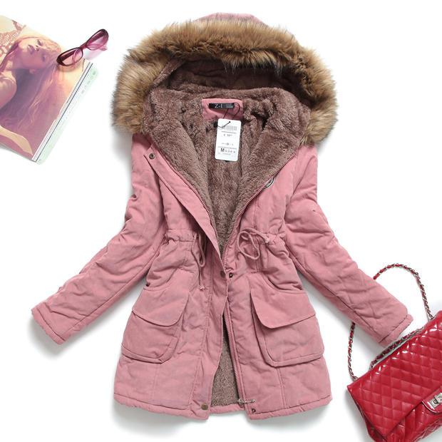 Winter Jacket Women Thick Warm Hooded Parka Mujer Cotton Padded Coat - MERGE.DAY.1.FREESTYLE