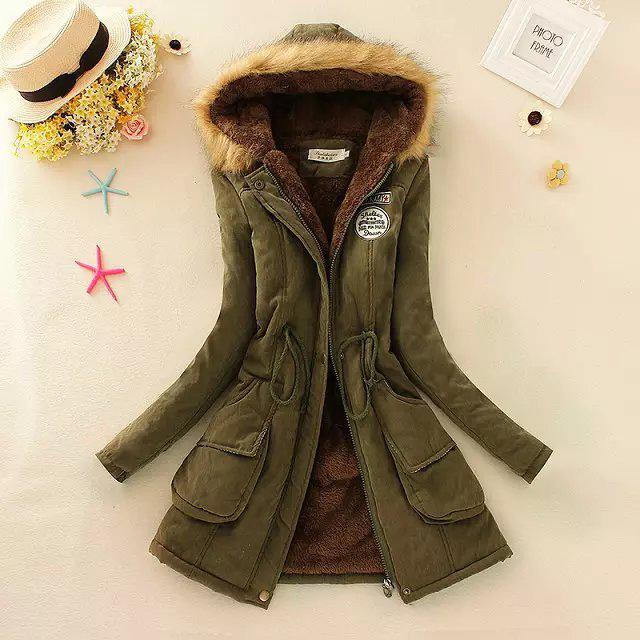 Winter Jacket Women Thick Warm Hooded Parka Mujer Cotton Padded Coat - MERGE.DAY.1.FREESTYLE