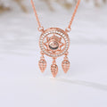 Dream catcher necklace hollow 100 language necklaces - MERGE.DAY.1.FREESTYLE