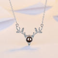 100 languages of love necklace Projection Pendant Necklace For Women Crystal Jewelry - MERGE.DAY.1.FREESTYLE