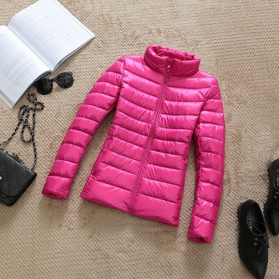 90% Ultra light duck down jackets women 2021 new Hooded winter coat - MERGE.DAY.1.FREESTYLE
