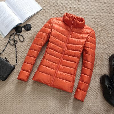 90% Ultra light duck down jackets women 2021 new Hooded winter coat - MERGE.DAY.1.FREESTYLE