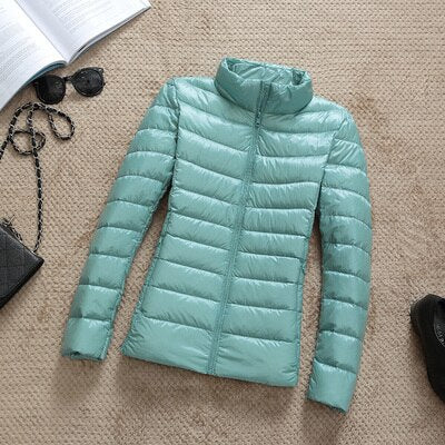 90% Ultra light duck down jackets women 2021 new Hooded winter coat - MERGE.DAY.1.FREESTYLE