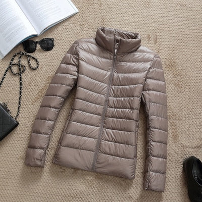 90% Ultra light duck down jackets women 2021 new Hooded winter coat - MERGE.DAY.1.FREESTYLE