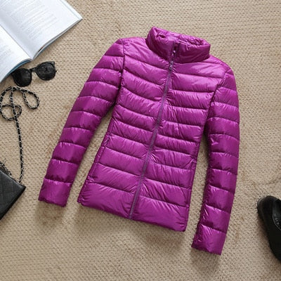 90% Ultra light duck down jackets women 2021 new Hooded winter coat - MERGE.DAY.1.FREESTYLE