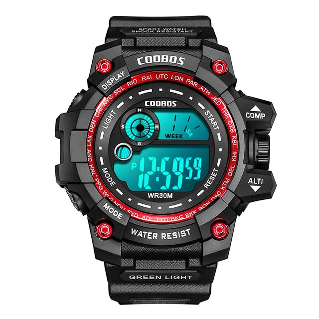 Men Sport Watch High-end Silicone Strap Military Wrist Watch Calendar Waterproof Digital Watch - MERGE.DAY.1.FREESTYLE