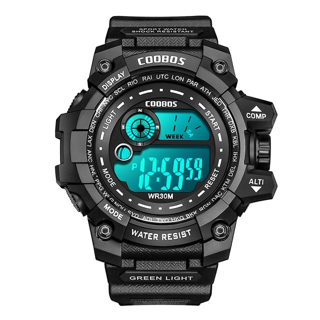 Men Sport Watch High-end Silicone Strap Military Wrist Watch Calendar Waterproof Digital Watch - MERGE.DAY.1.FREESTYLE