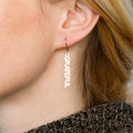 nowadaysfashion Customized Name Pendant Earrings for women Gold Personalized Letter - MERGE.DAY.1.FREESTYLE
