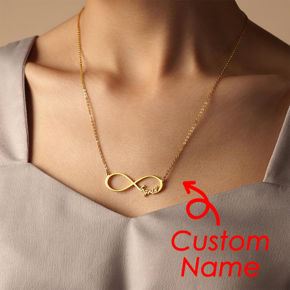 nowadaysfashion Customized Name Necklace Custom Personalized Letter Choker Necklace - MERGE.DAY.1.FREESTYLE