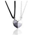 2pcs matching necklaces for couples Magnetic Lovers Heart necklaces Suction Wishing Stone - MERGE.DAY.1.FREESTYLE