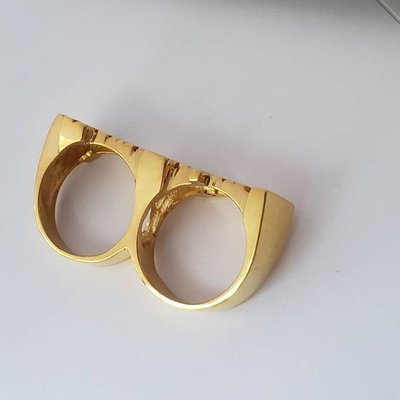 nowadaysfashion Custom Name Ring Gold Personality Hip Hop Ring Women Fashion Punk Letter Ring - MERGE.DAY.1.FREESTYLE
