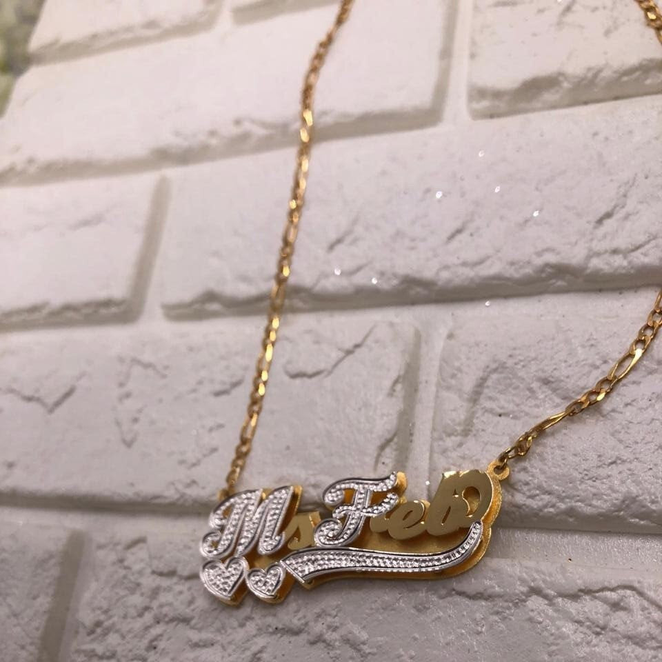 nowadaysfashion Custom Name Necklace Personality Stainless Steel Gold Choker Nameplate Pendant Necklace - MERGE.DAY.1.FREESTYLE