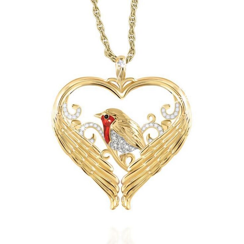 nowadaysfashion Bird Pendant Yellow Gold Color Charm Necklace - MERGE.DAY.1.FREESTYLE