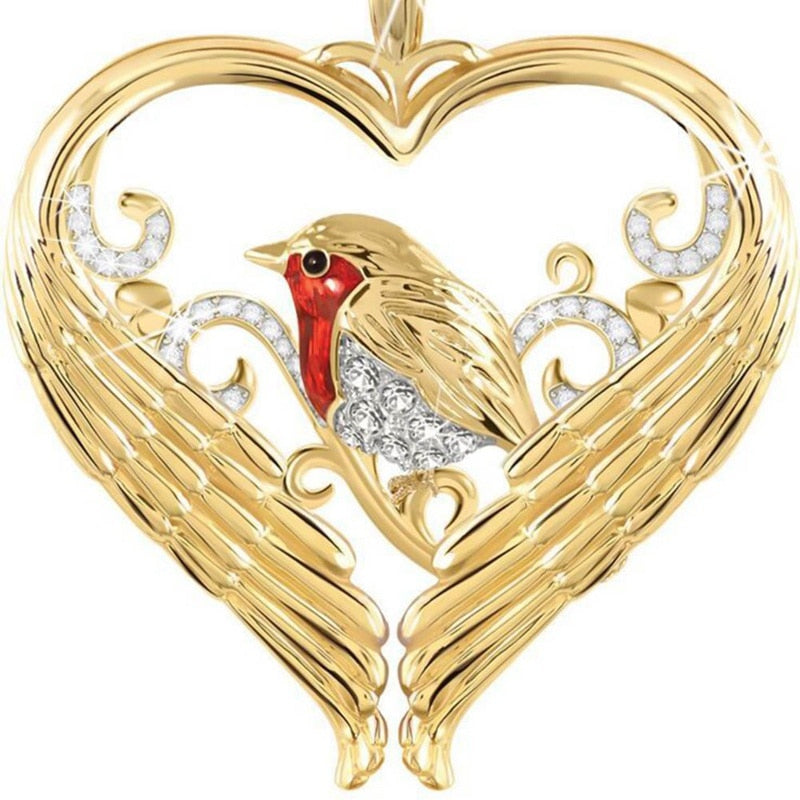 nowadaysfashion Bird Pendant Yellow Gold Color Charm Necklace - MERGE.DAY.1.FREESTYLE