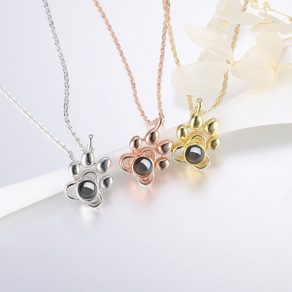 dog memorial necklace with picture Pendant Personalized Projection Necklace - MERGE.DAY.1.FREESTYLE