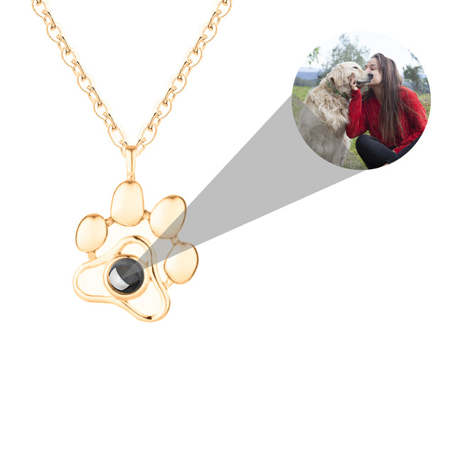 dog memorial necklace with picture Pendant Personalized Projection Necklace - MERGE.DAY.1.FREESTYLE