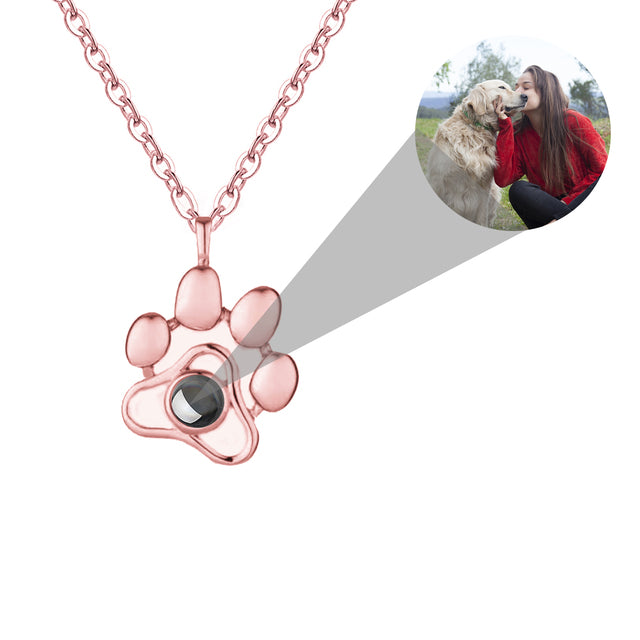 dog memorial necklace with picture Pendant Personalized Projection Necklace - MERGE.DAY.1.FREESTYLE