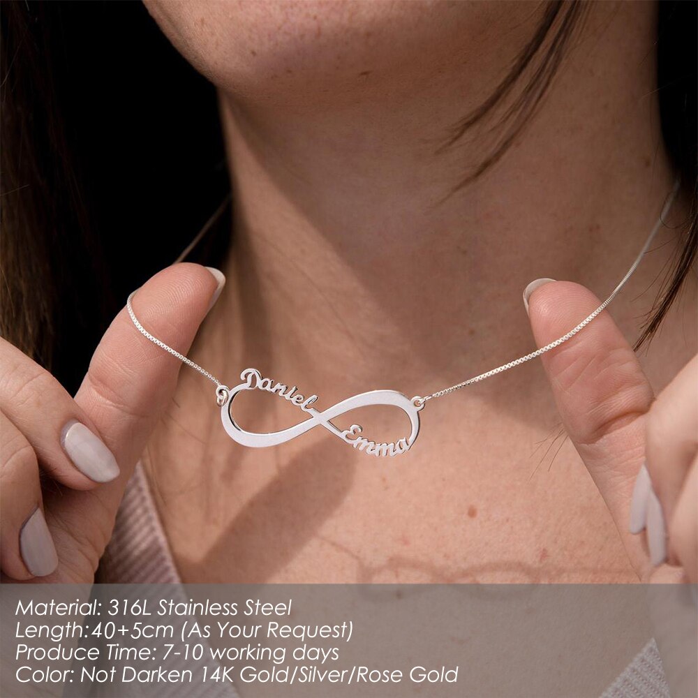 nowadaysfashion Customized Name Necklace Custom Personalized Letter Choker Necklace - MERGE.DAY.1.FREESTYLE
