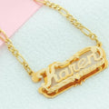 nowadaysfashion Name Necklace Double Name Plate Custom Nameplate Necklace - MERGE.DAY.1.FREESTYLE