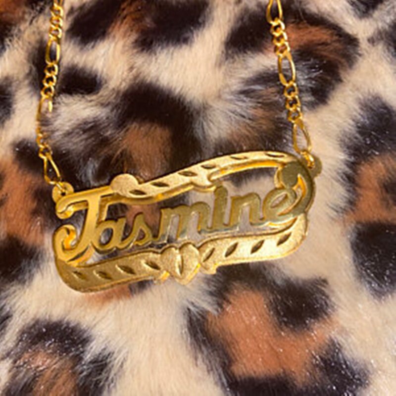 nowadaysfashion Name Necklace Double Name Plate Custom Nameplate Necklace - MERGE.DAY.1.FREESTYLE