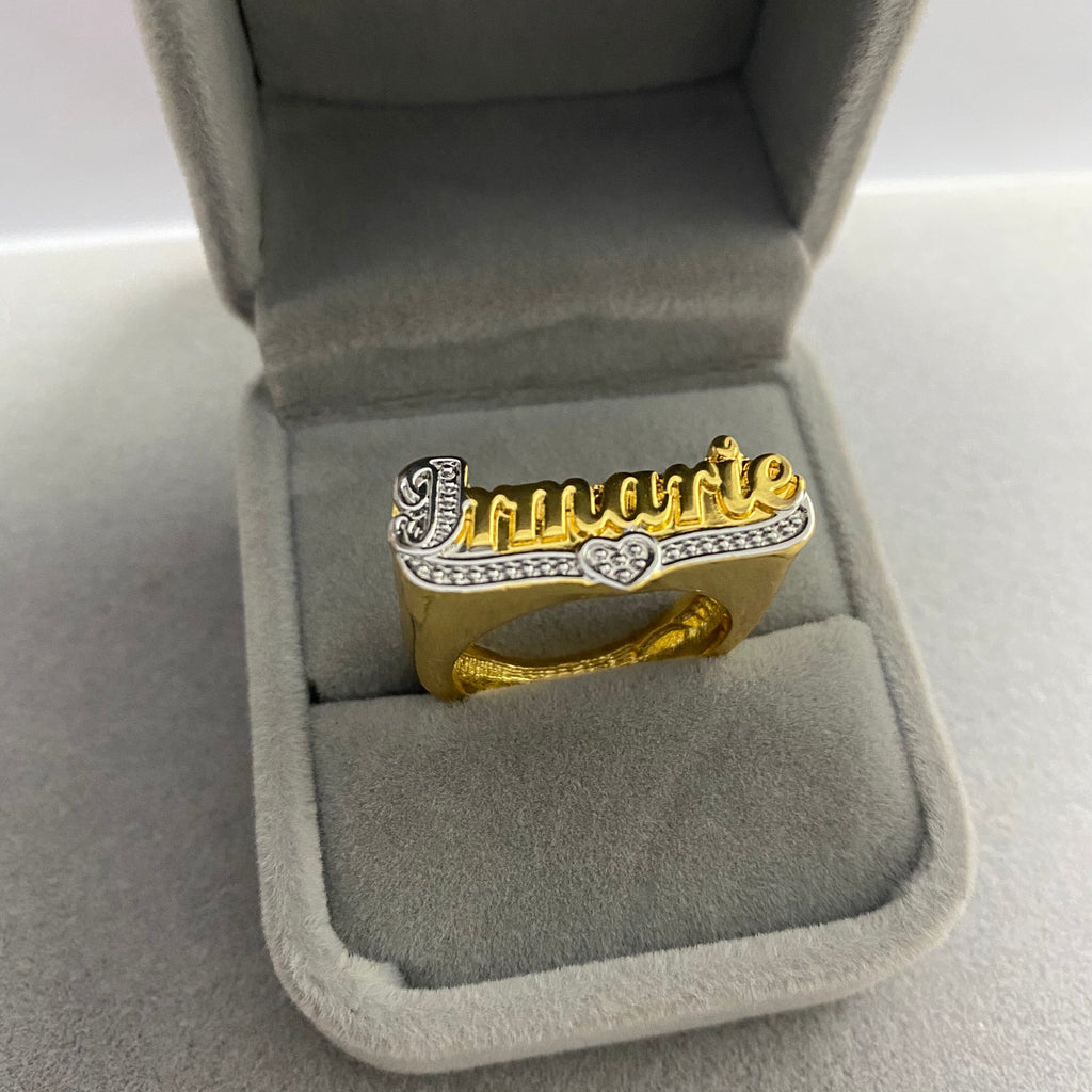 nowadaysfashion Custom Name Rings Gold Personality Hip Hop Punk Letter Ring - MERGE.DAY.1.FREESTYLE