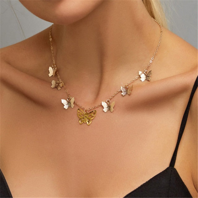 29 stylish Gold necklace on neck Gold chain Women's jewelry layered accesories - MERGE.DAY.1.FREESTYLE