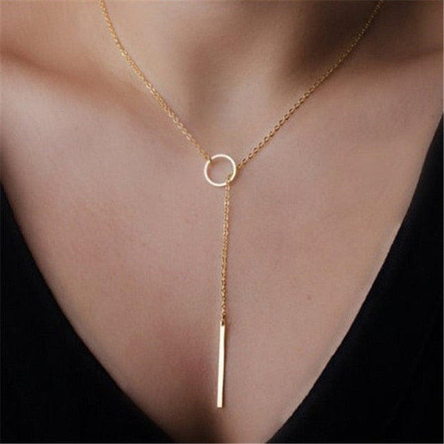 29 stylish Gold necklace on neck Gold chain Women's jewelry layered accesories - MERGE.DAY.1.FREESTYLE
