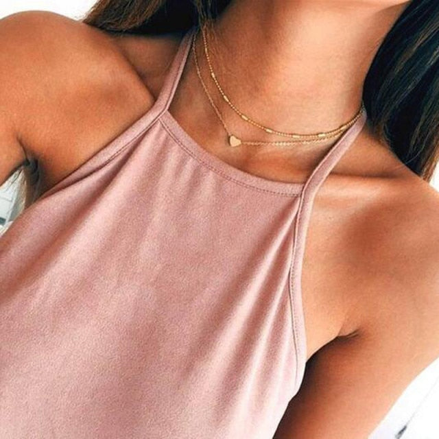 29 stylish Gold necklace on neck Gold chain Women's jewelry layered accesories - MERGE.DAY.1.FREESTYLE