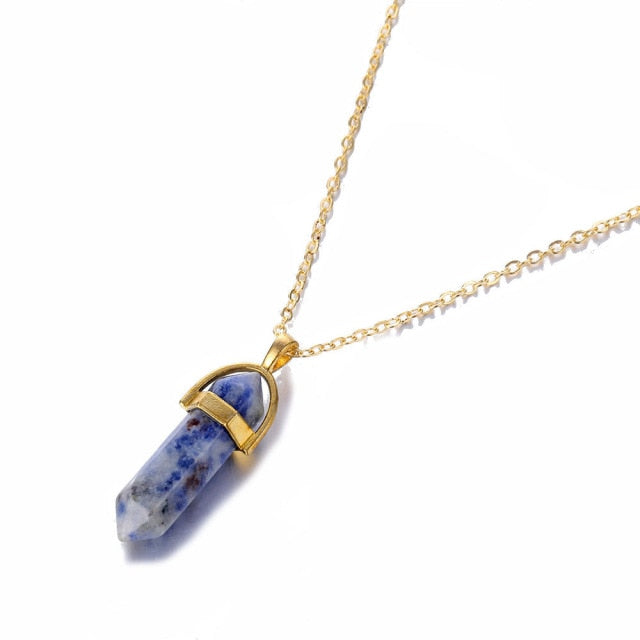 nowadaysfashion Crystals Necklace Bohemian Hexagon Opal Pendant Necklace - MERGE.DAY.1.FREESTYLE