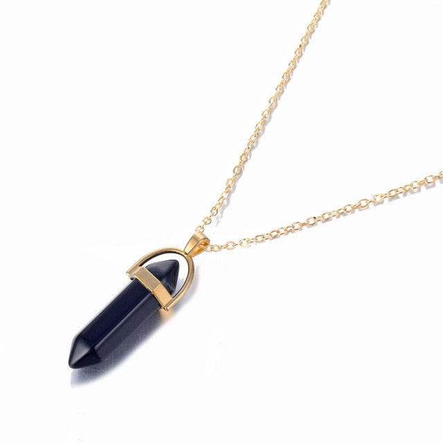 nowadaysfashion Crystals Necklace Bohemian Hexagon Opal Pendant Necklace - MERGE.DAY.1.FREESTYLE